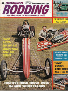 AMERICAN RODDING 1967 SEPT - PEUGEOT 404 TEST, KALITTA'S RAIL, EXTERMINATOR*